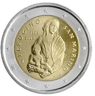 San Marino 2€ 2023 - 500. Todestag Perugino