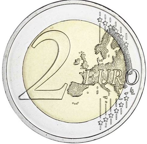 2 Euro hinten