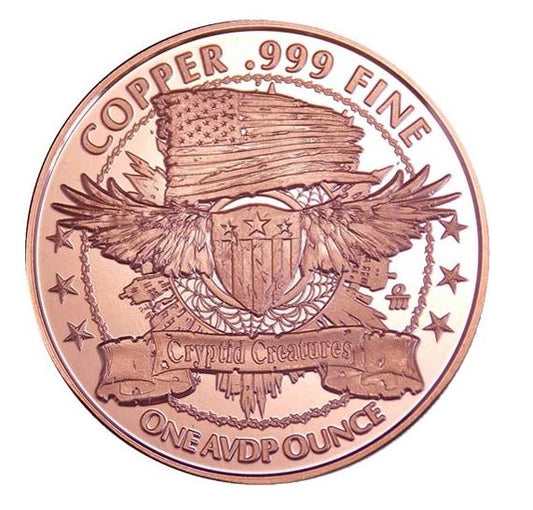 Cryptid Creatures Jersey Devil 1 oz Kupfermedaille