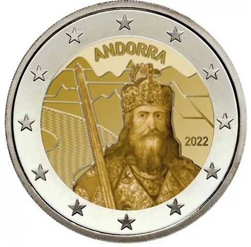 Andorra 2€ 2022 - Karl der Große