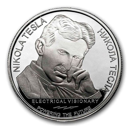 Serbien Tesla Energy Medicine 2026 Silbermünze Proof 1 oz