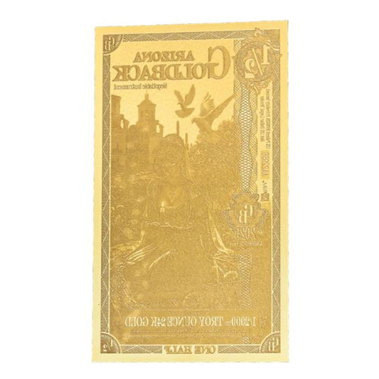 Arizona 1/2 Goldback Goldnote 1/2000 oz