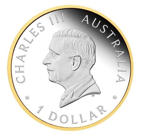 Vergoldete Silbermünze „40th Anniversary of the Australian Nugget“ 2026