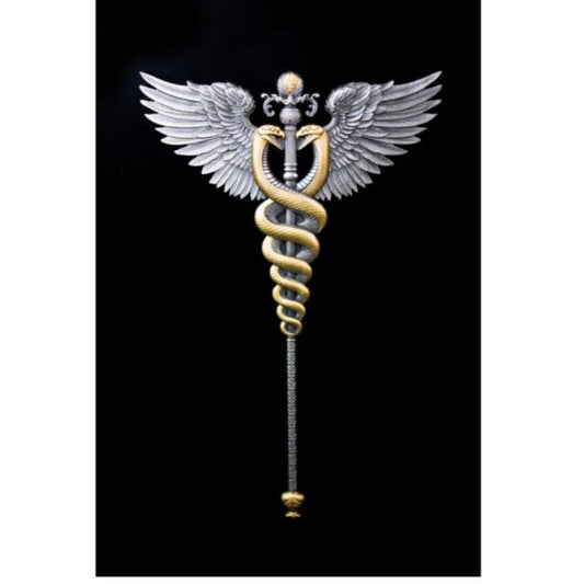 Südkorea - 2,5oz Caduceus Hermesstab 2025 gilded