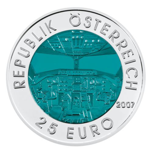 25 Euro Silber Niob 2007 Luftfahrt