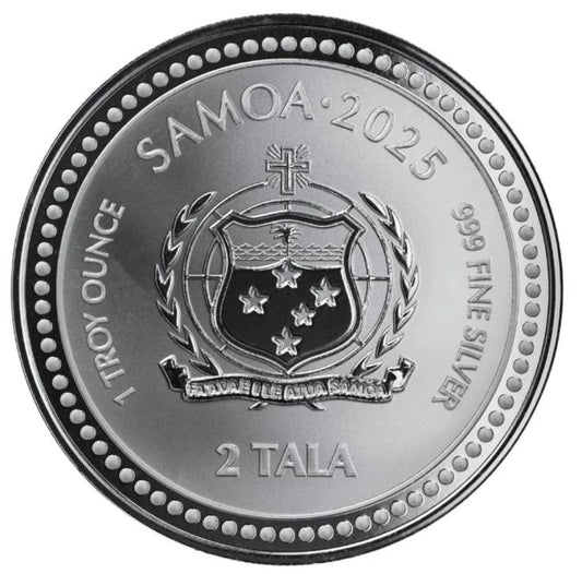 Samoa Seahorse 2025 1 oz Silbermünze