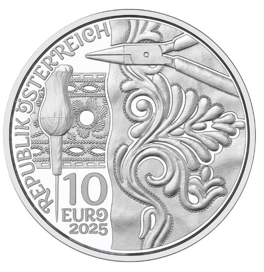 10 Euro Silber 2025 „Aufbrezeln - Leder“ PP