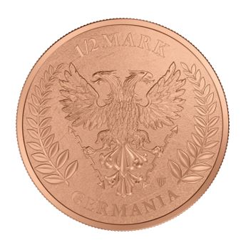 Germania Mint Kupfer Round 1/2 oz 2026 Rückseite
