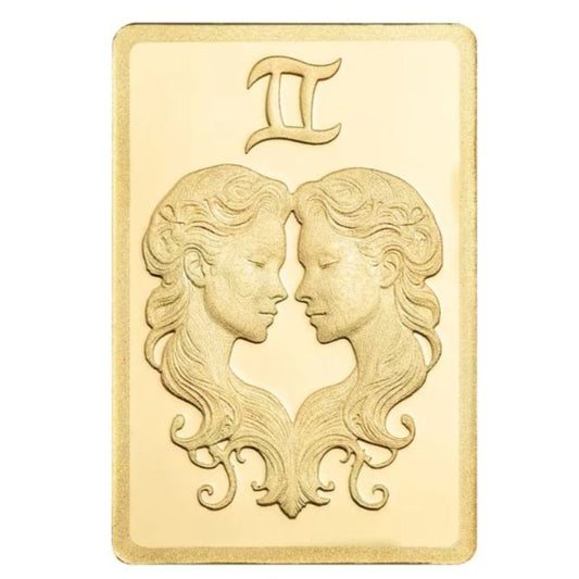 Goldbarren 0,5 Gramm PAMP Sternzeichen Zwilling