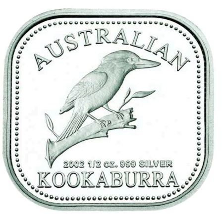 Kookaburra 2002 Square Proof 1/2 oz Silber Australien