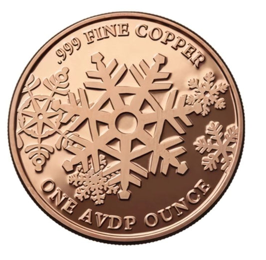 Winter Wonderland 1 oz Kupfermedaille