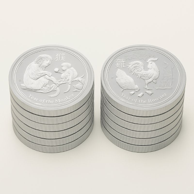 Australien - 10 Stück 2oz Lunar II Pferd und Schlange