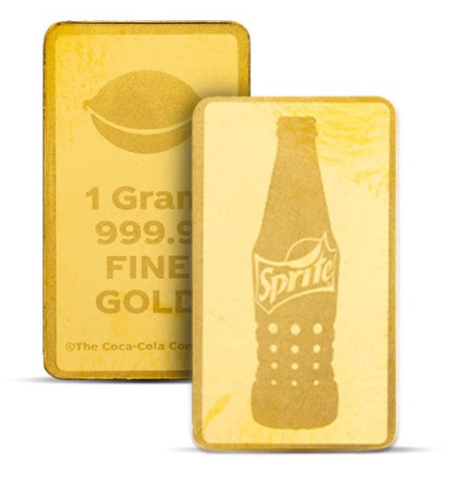 Sprite 65th Anniversary 2026 Goldbarren 1 g 999,9 Gold