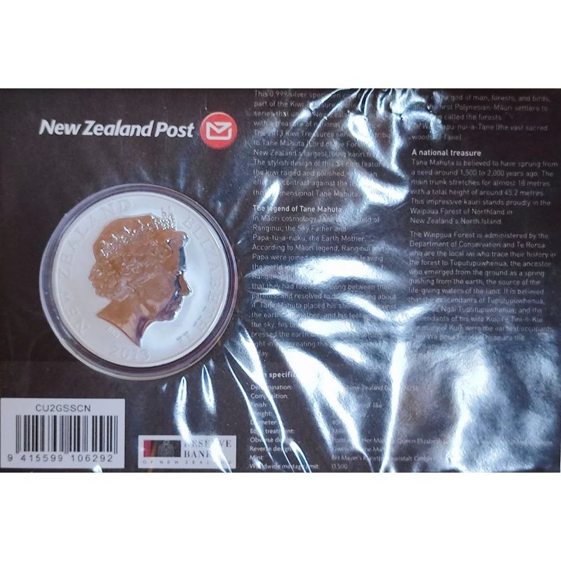 Neuseeland - Kiwi 2013 im Blister mit leichter Patina
