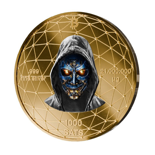 Satoshi Silver - #7 Whale Bitcoin Gold + Weißes Platin in ApoPAXX