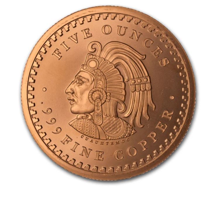 5oz Kupfer USA Azteken Kalender - Edelmetalle Koitz GnbR
