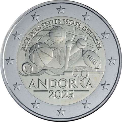 Andorra 2€ 2025 - Spiele der Kleinstaaten
