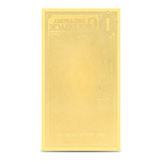 Oklahoma 1 Goldback Goldnote 1/1000 oz