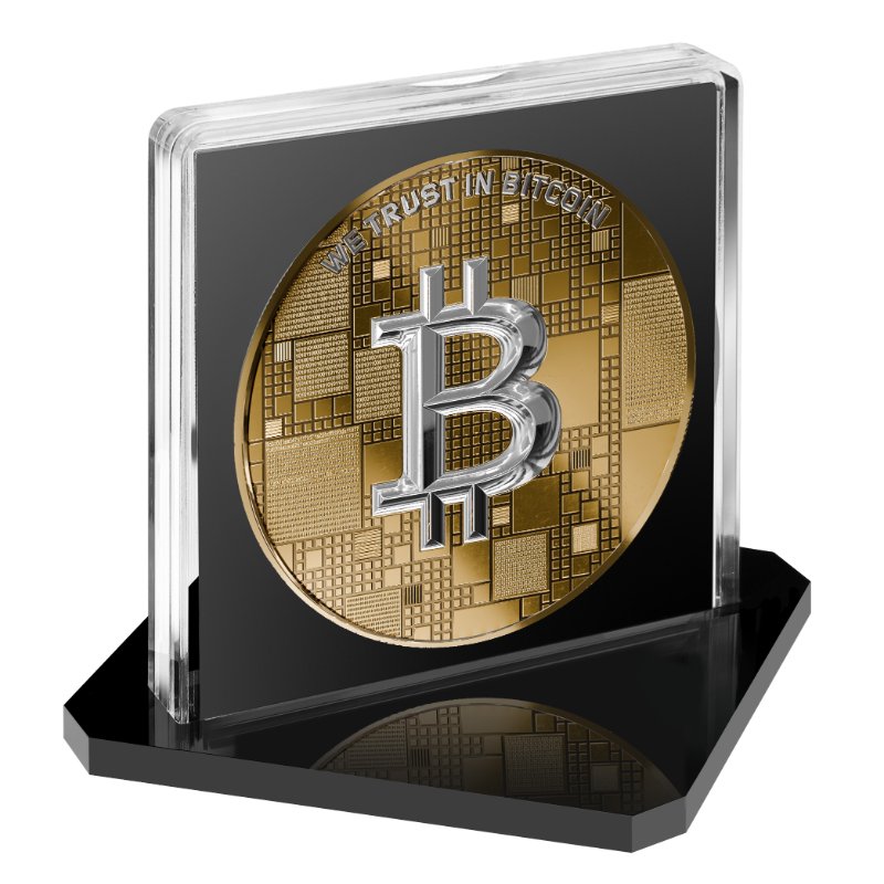 Satoshi Silver - #7 Whale Bitcoin Gold + Weißes Platin in ApoPAXX
