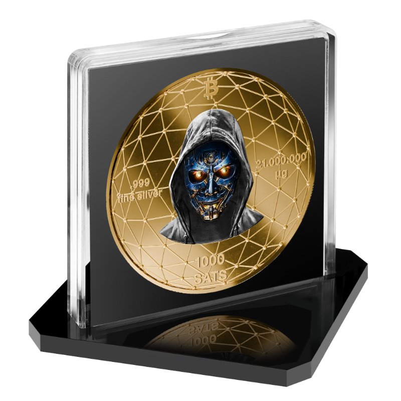 Satoshi Silver - #7 Whale Bitcoin Gold + Weißes Platin in ApoPAXX