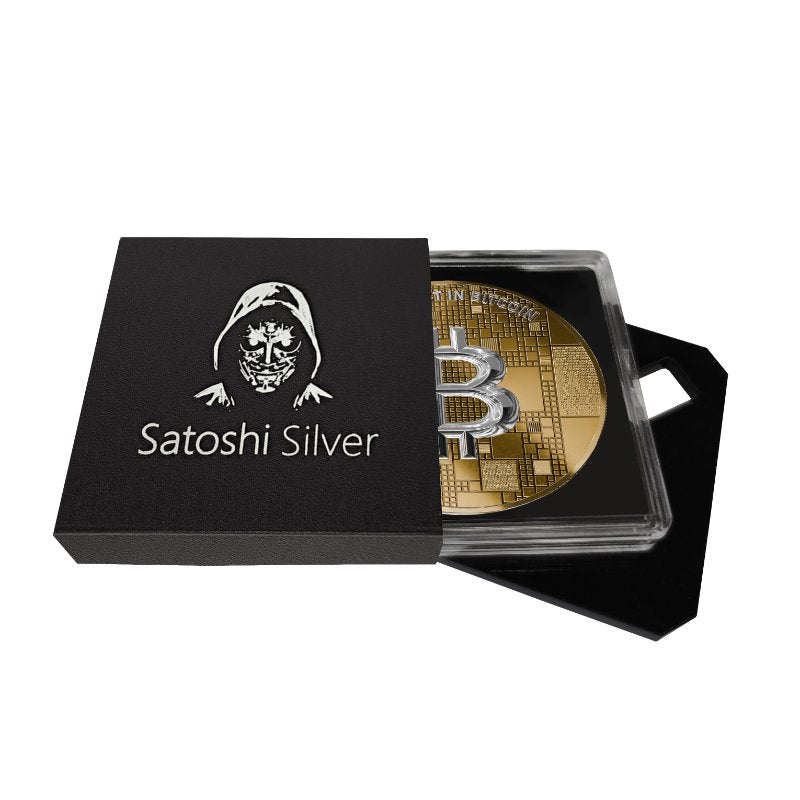 Satoshi Silver - #7 Whale Bitcoin Gold + Weißes Platin in ApoPAXX