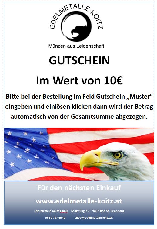 10€ Gutschein Edelmetalle Koitz - Edelmetalle Koitz GnbR