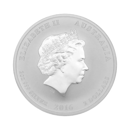 Australien 2oz - Lunar II Affe 2016