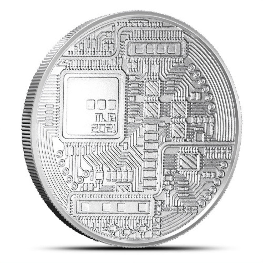 1 oz Silberrunde mit Litecoin-Kryptomotiv aus der Crypto-Serie, Blockchain Mint