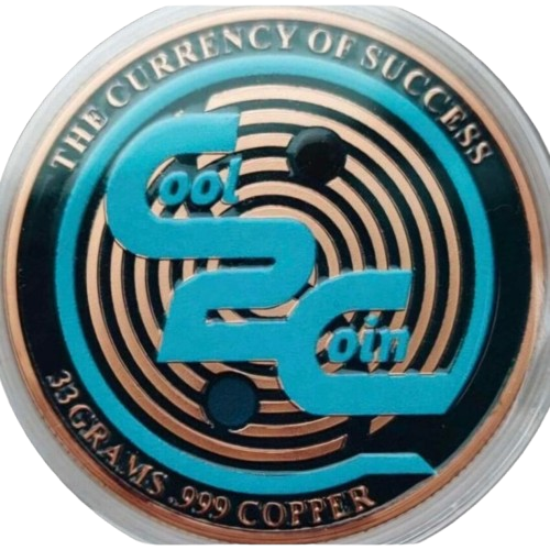 Kupfermünze Lunar Drache 2024, Cool2Coin, 33 g, coloriert, in Kapsel und Box