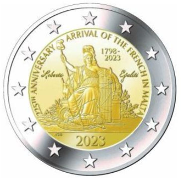 Malta 2€ 2023 - Napoleon und die Franzosen