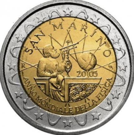 San Marino 2€ 2005 - Galileo Galilei