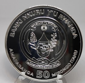 Ruanda Silbermünze 1 oz PP