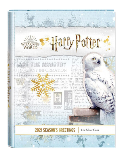 Harry Potter Weihnachtsmünze 2021 1 oz Silber PP Niue