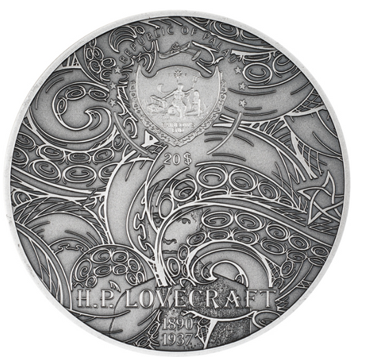 Palau 2023 Azathoth 3 oz Silber Antik Finish