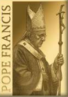 Liberia 1/1000 oz Gold Papst Franziskus Sammlerkarte