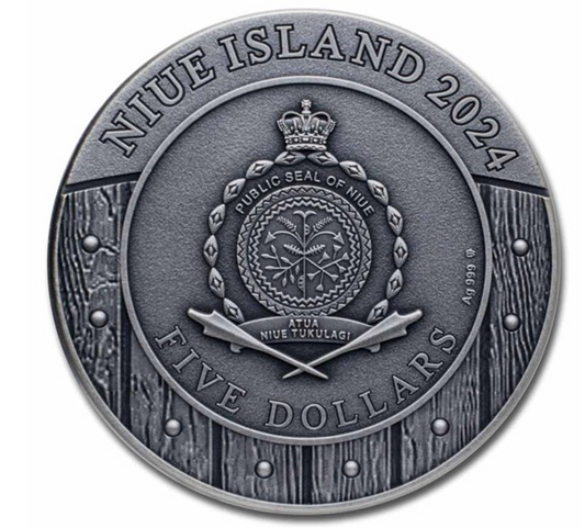 Niue 2024 Barbarian Woman Warrior 2 oz Silber High Relief