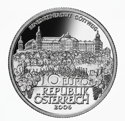 10 Euro Stift Göttweig 2006 Silbermünze Österreich