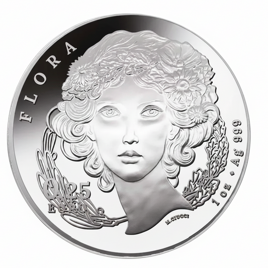 Italien Flora Die Lilie 2026 1 oz Silbermünze