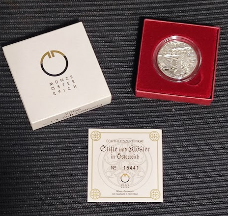 10 Euro Silber 2006 Stift Göttweig PP