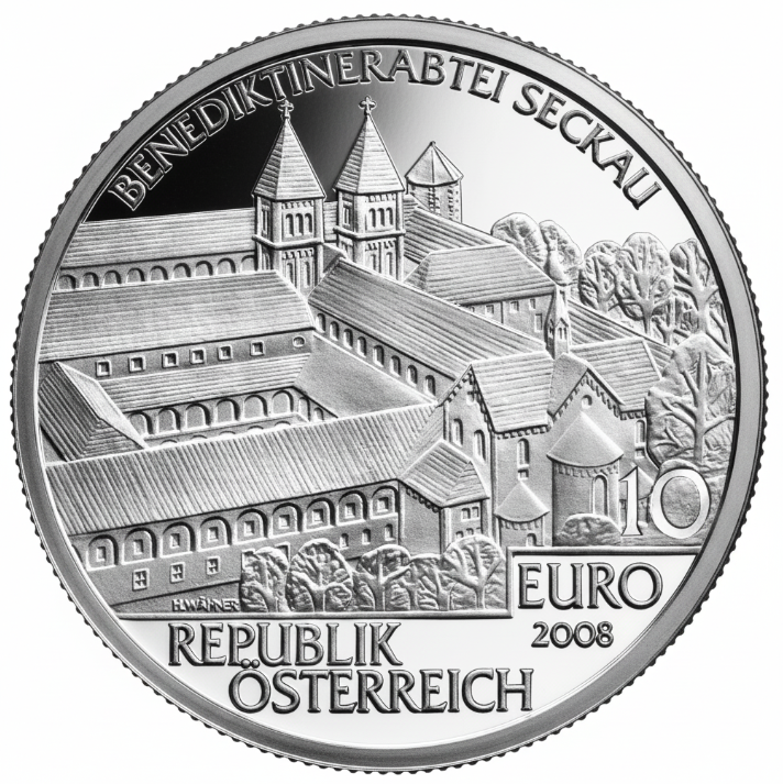 10 Euro Abtei Seckau 2008 Österreich Silber PP