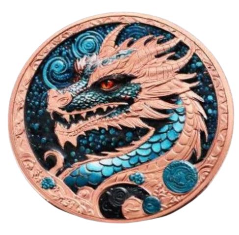 1oz Kupfer Lunar Drache 2024