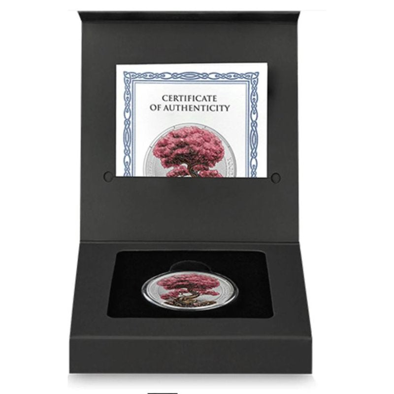 Yggdrasil Frühling 2025 – 1 oz Silbermünze mit Frühlingsveredelung in Kapsel und Box