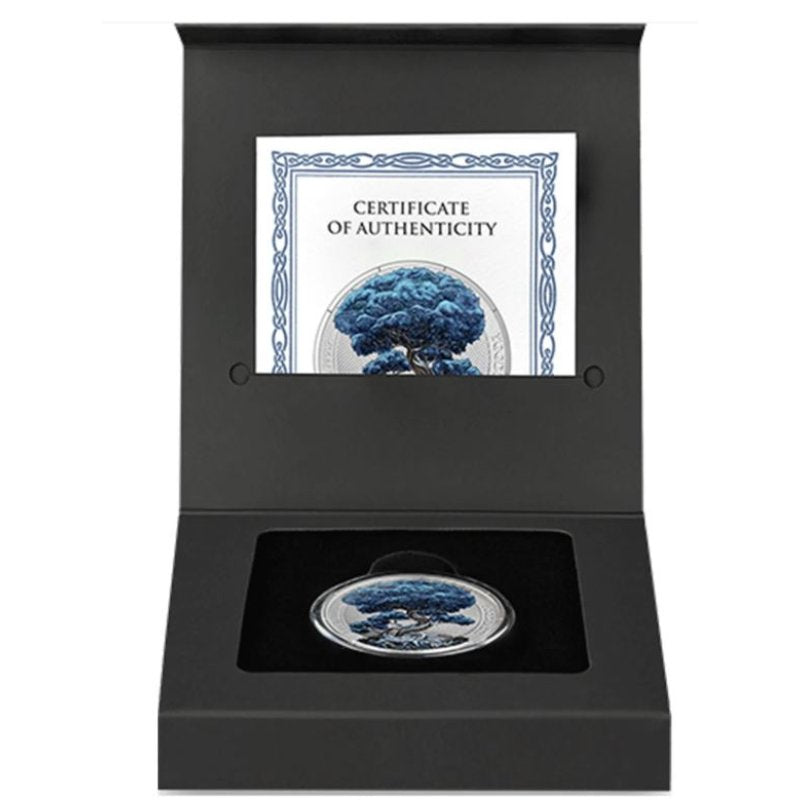 Yggdrasil Winter 2025 – Silbermünze mit metallic Veredelung in Kapsel und Box, 1 oz Germania
