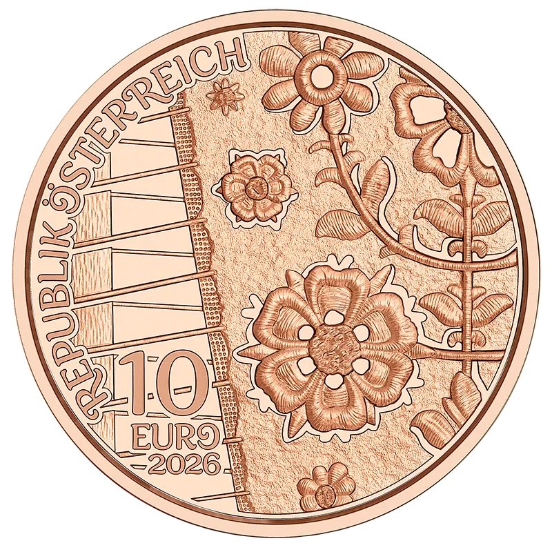 10 Euro Kupfermünze 2026 Aufjuchazn – Loden Österreich
