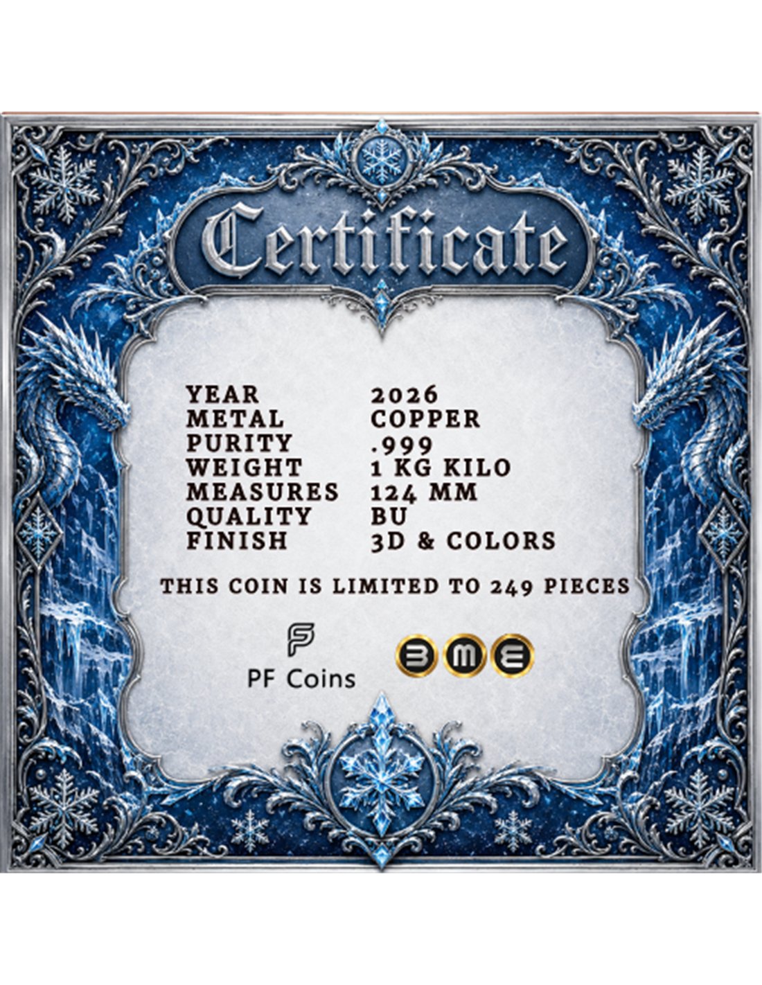 1kg Kupfer - Frost Dragon The Ice Emperor 2026