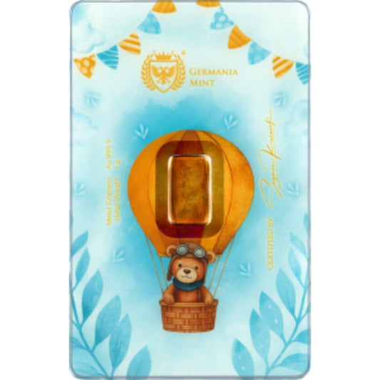 Goldbarren 1 Gramm Germania New Born Boy