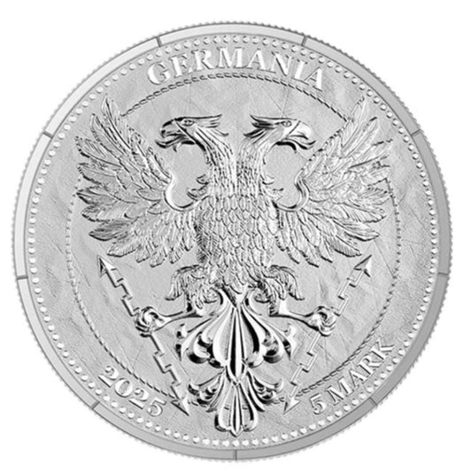 Yggdrasil Winter 2025 – Silbermünze mit metallic Veredelung in Kapsel und Box, 1 oz Germania