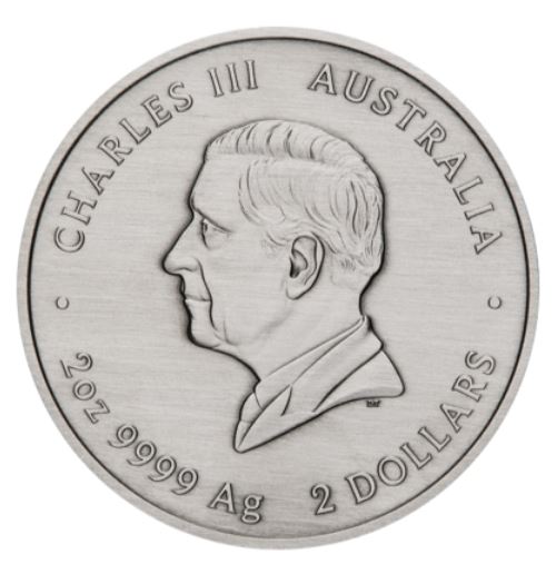 2 oz Silbermünze Australien 2025 – Emu Utingat – Antik Finish – Chern’ee Sutton
