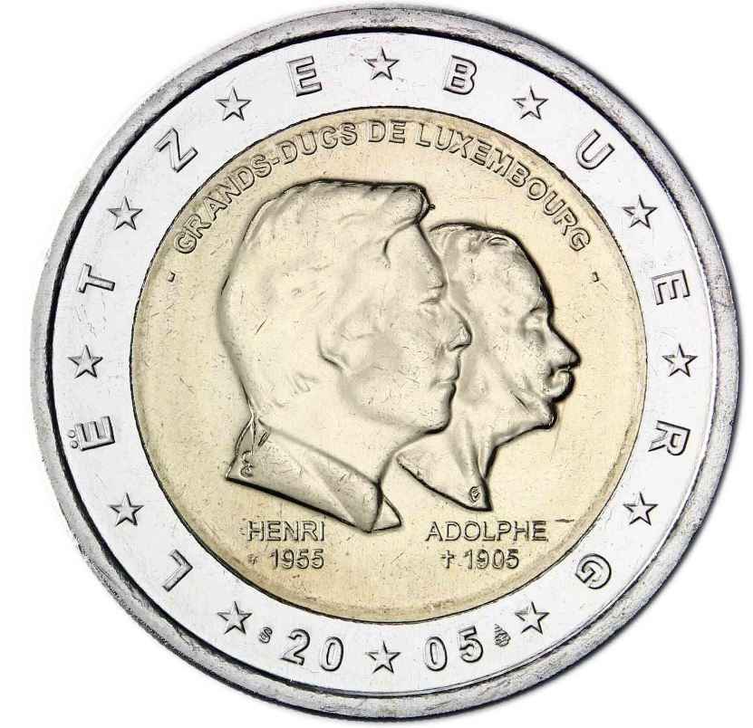Luxemburg 2€ 2005 - Henri und Adolphe