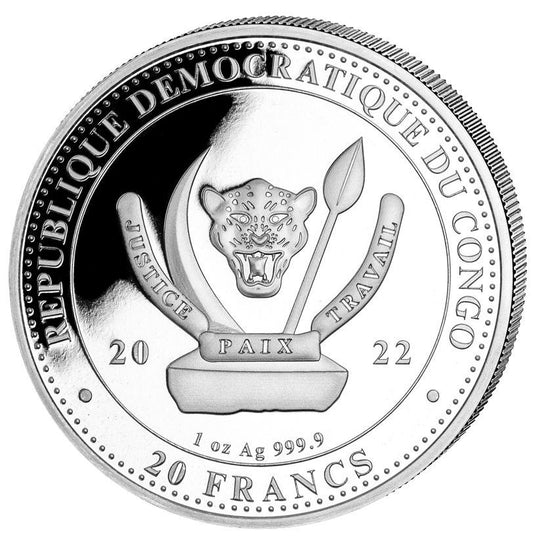 Kongo - Wildlife #04 Bär 2022 coloriert - Edelmetalle Koitz GnbR